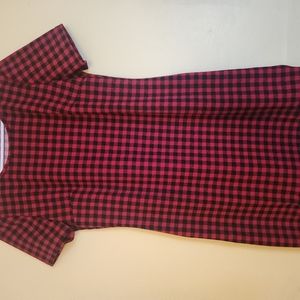 Shein size xl red & black plaid